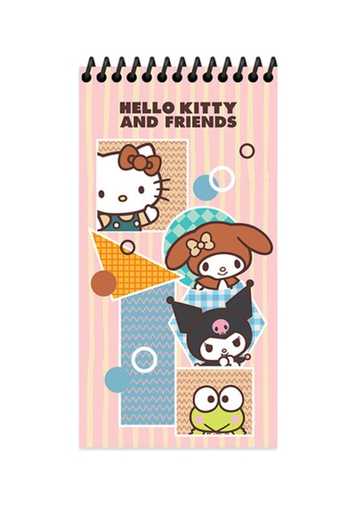 2 Adet Hello Kitty And Friends 10 19 80 Yp Çiz. Spr.karton Kapak Defter