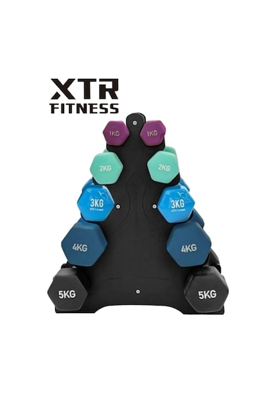 Vinyl Neoprene Dambıl Seti 2 Adet 1 Kg - Kaydırmaz Premium Kalite