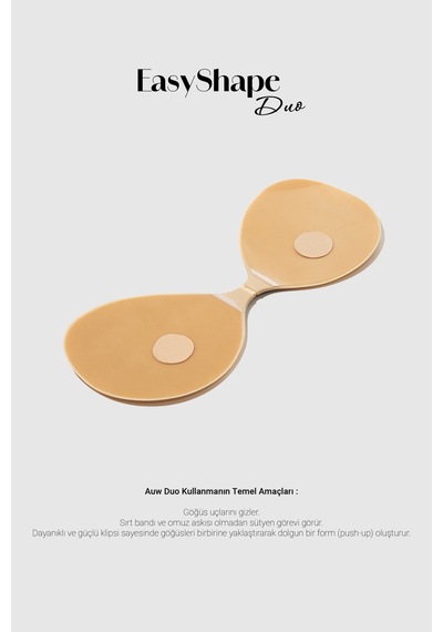 Auw Duo Yapışkanlı Sütyen - Easyshape Ten