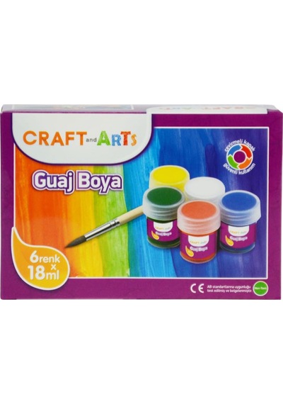 Craft And Arts Guaj Boya 6X18 Ml Çok Renkli