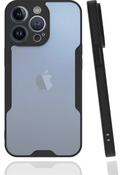 Newface Apple İphone 13 Pro Kılıf Platin Silikon - Siyah