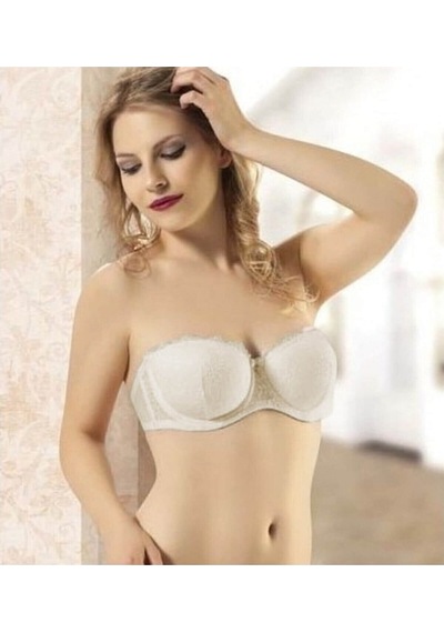 Bella Donna 11039 Straplez Destekli Push Up Balenli Sütyen