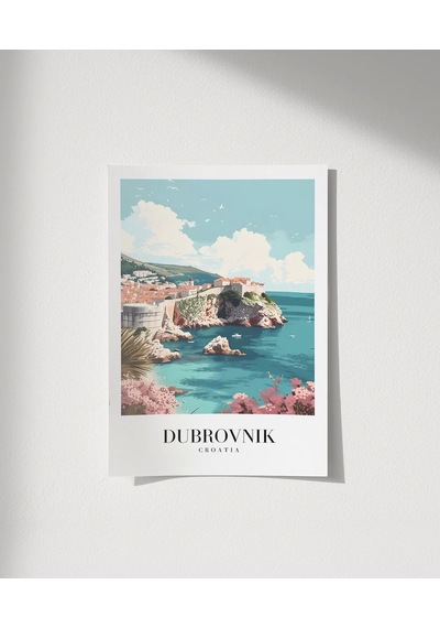 Çerçevesiz Poster Dubrovnik Hırvatistan