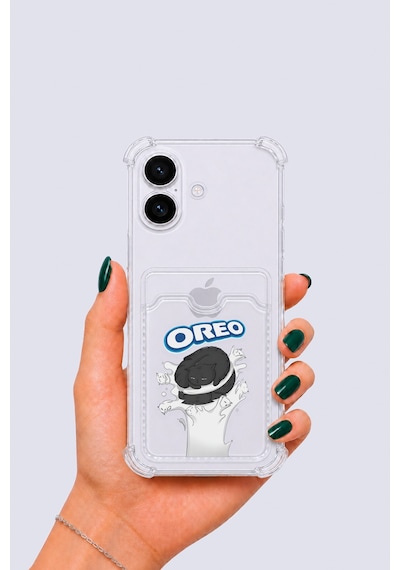 Apple iPhone Uyumlu 16 Kartlıklı Oreo Desenli Kılıf
