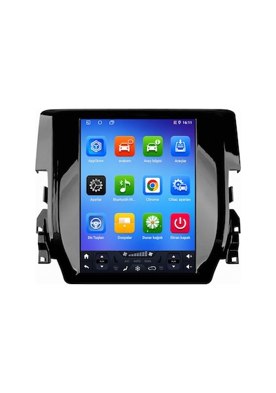 Honda Civic 2016-2021 Tesla Android Multimedya Carplay Android Auto Navigasyon 8gb Ram 128gb Pro 9.7''