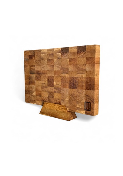 KAF Ahşap Meşe / Kestane (End Grain) Kesme Tahtası Standı