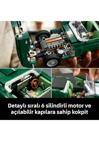 LEGO® Icons Jaguar E-Type 11381 - Yetişkinler için Gerçekçi Detaylar İçeren Yaratıcı Spor Araba Modeli Yapım Seti (1673 Parça)