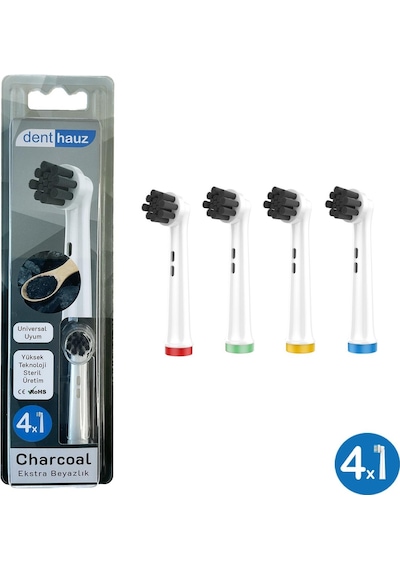 X Cross + Charcoal Yumuşak Oral-b Uyumlu Yedek Diş Fırçası Başlıkları