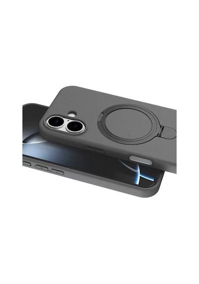 Newface Apple İphone 16 Regal Magsafe Standlı Kapak - Titan Gri