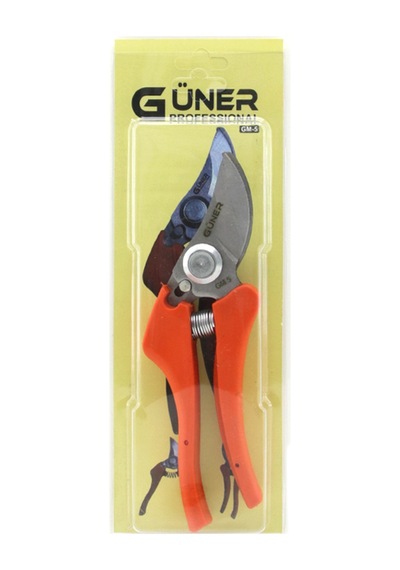 Geniş Ağız Metal Bağ Makası Turuncu Saplı Aklby-bsva58