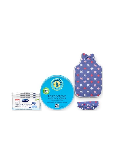 Alt Değiştirme Seti 3 Parça: Sema Baby Alt Açma Minderi + Bübchen Islak Mendil + Pişik Kremi - Mavi