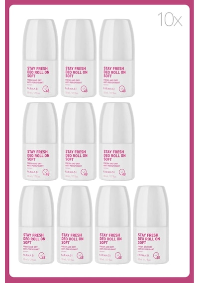 Stay Fresh Deo Roll On Soft 50 Ml Kadın 10 Adet