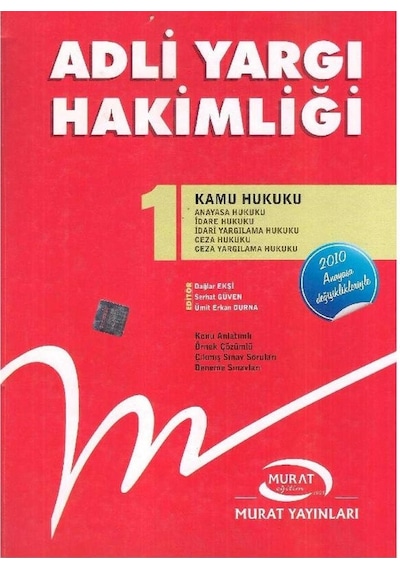 Adli Yargı Hakimliği 1 Ve 2 Cilt Takım - Kamu Hukuku - Özel Hukuk