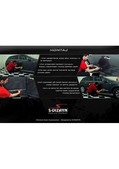 S-Dizayn  Ford Kuga 2 Kapı Koruma Çıtası Krom 2013-2019