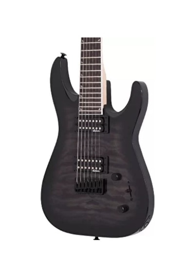 Jackson Js Dinky Arch Top Js22q-7 Dka Ht Amaranth Klavye Transparent Black Burst 7 Telli Elektro Gitar