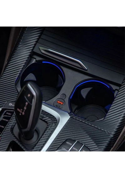 Xplagin Bmw X3-x4-ix3 Rgb Led Işıklı Bardaklık - 2018-2023 Kablosuz Şarj Sistemli Modeller