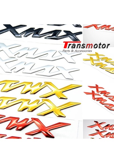 Xmax Metalik Damla Logo Amblem Seti Ithal Lli Gümüş