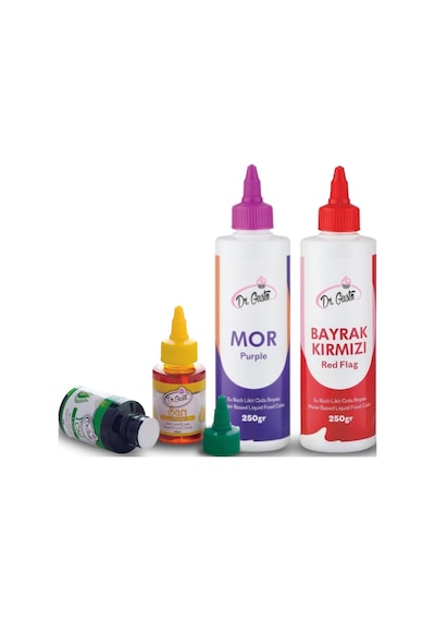 Sıvı Gıda Boyası Bayrak Kırmızı Suda Çözünür E129 250 G