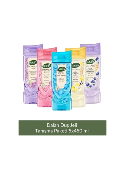 Dalan Duş Jeli Tanışma Paketi 5 X 450 Ml Karışık Meyve