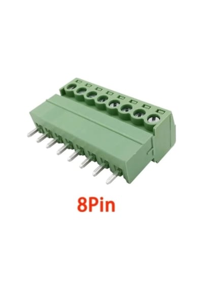 8 Pin 3.81mm Geçmeli 90c Takım Klemens