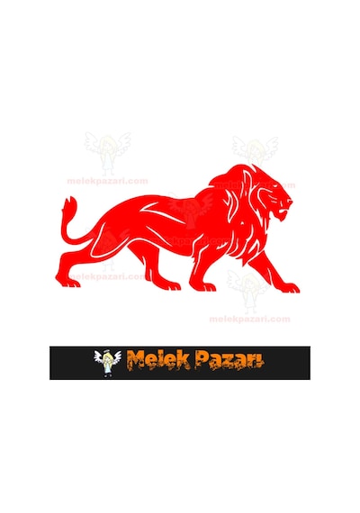 Aslan Araba Ve Duvar Sticker