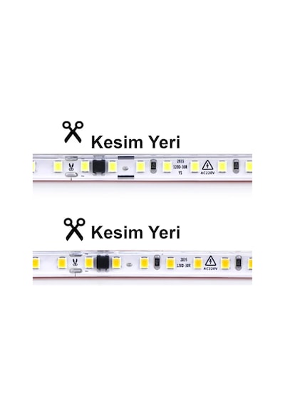 Hortum Esnek 220v Şerit Led Beyaz 3 Metre 3 M
