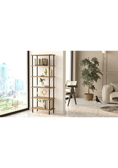 Versa Metal Kitaplık 6 Raflı 158cm Atlantik Çam Ver3-a Atlantik Çam Versa Metal Kitaplık 6 Raflı 158cm Atlantik Çam Ver3-a Atlantik Çam