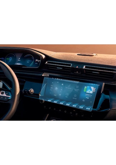 Peugeot 508 10 İnç Ekran Koruyucu Multimedya Şeffaf Nano
