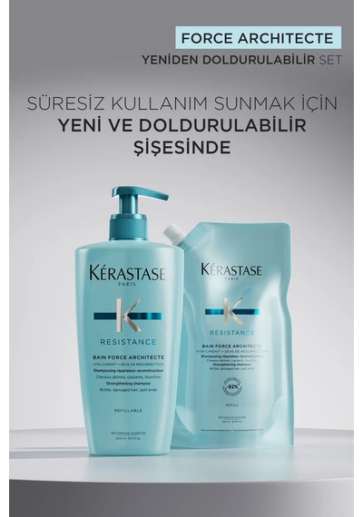Resistance Bain Force Architecte Zayıf Ve Yıpranmış Saçlar Için O