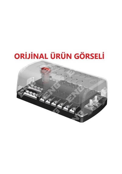 Sigorta Kutusu Marin Tipi Kapaklı Su Geçirmez 12 Yuvalı N11.1108