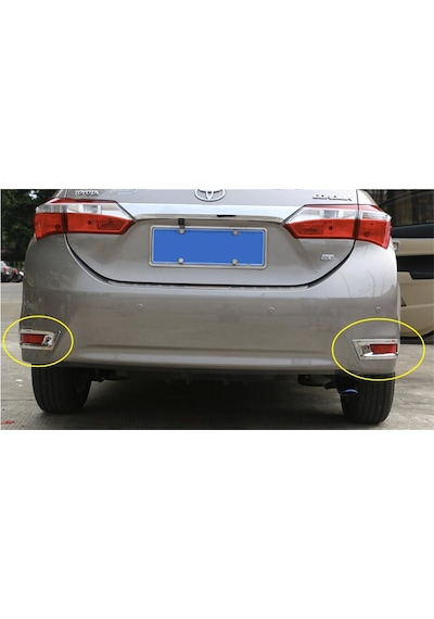 Toyota Corolla Uyumlu 2013-2018 Arka Sis Nikelajı
