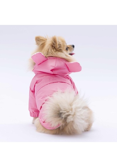 Pembe Sydney Köpek Montu Köpek Yağmurluk Köpek Kıyafeti Köpek Elbisesi