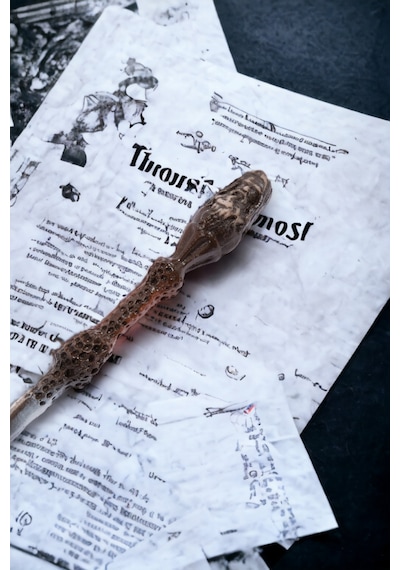 Harry Potter Başlı Dumbledore Asası 33 Cm , Büyülü Asa, Profesor Asası Kutulu Yeni Asa