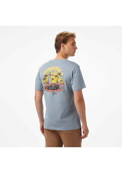 Converse Skeleton Party Erkek Mavi T-shirt10027726