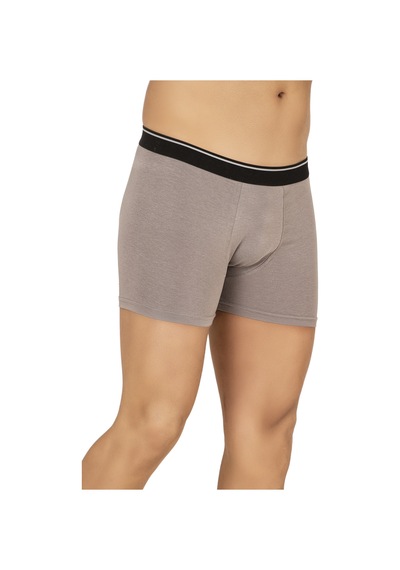 Özkan Underwear Özkan 11256 3'lü Paket Erkek Premium Kumaş Modal Pamuklu Esnek Yumuşak Boxer Şort Gri