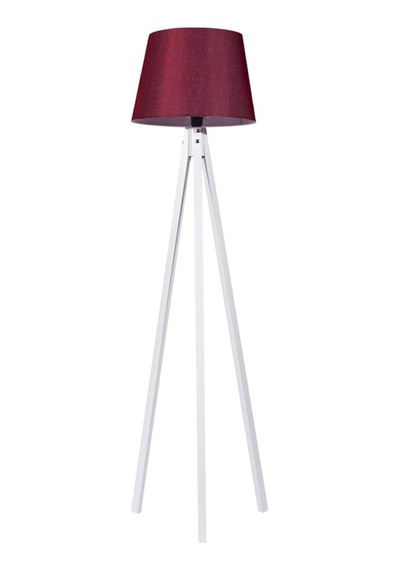 3 Ayaklı Lambader Tripod Ayak Konik Başlık Bordo Beyaz Ly635