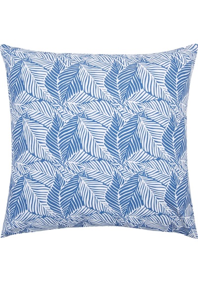 Markaevv Çizgi Yaprak Yer Minderi - 60x60 Cm Renkli