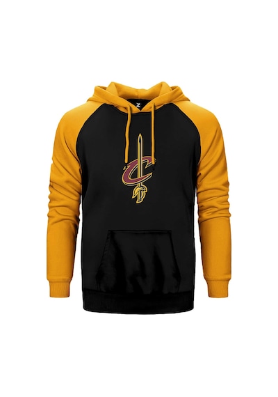 Clevaland Cavaliars Sword Sarı Renk Reglan Kol Kapşonlu Sweatshirt Sarı