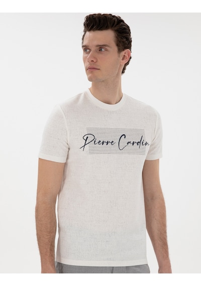 Pierre Cardin Erkek Ekru Tişört 50302567-vr019 Ekru Pierre Cardin Erkek Ekru Tişört 50302567-vr019 Ekru