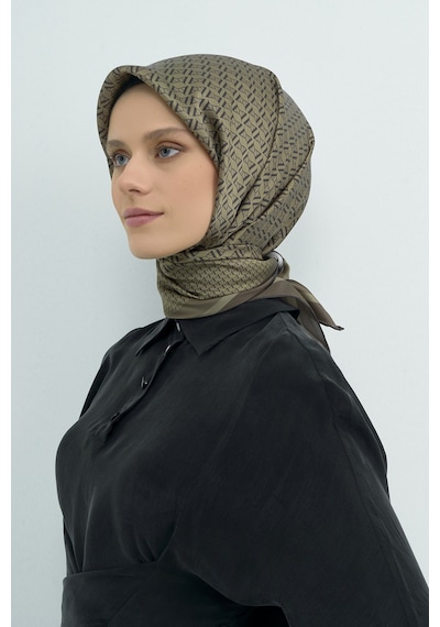 Armine Saf İpek Sura Eşarp-2026 İlkbahar-yaz- 950200d Haki-yeşil