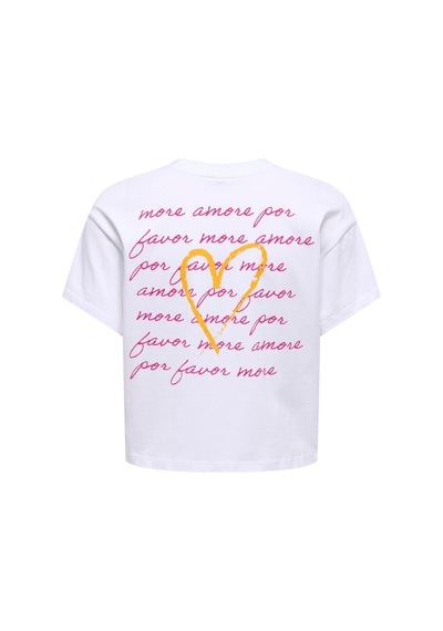 Only Onlannbel S/s Boxy Crop Tee Jrs Kadın Beyaz T-shirt - 15348981
