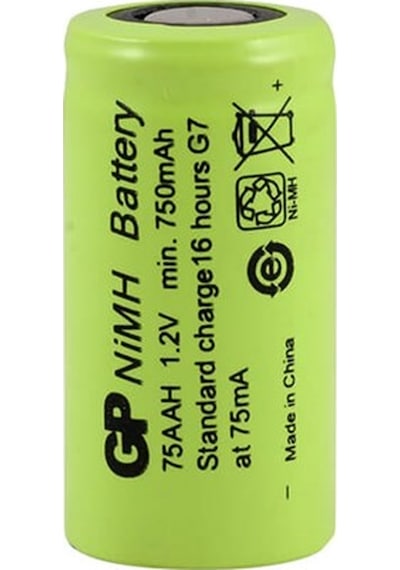 GP 75AAH 750 mAh 2/3AA Ni-MH Şarj Edilebilir Pil