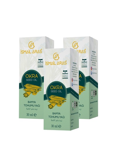 İsmail Aras Bamya Tohumu Yağı 3 x 30 ML
