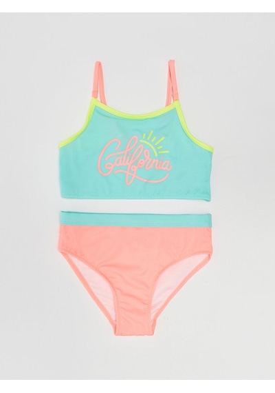 Deep Beach Baskılı Kız Çocuk Bikini Takım 001