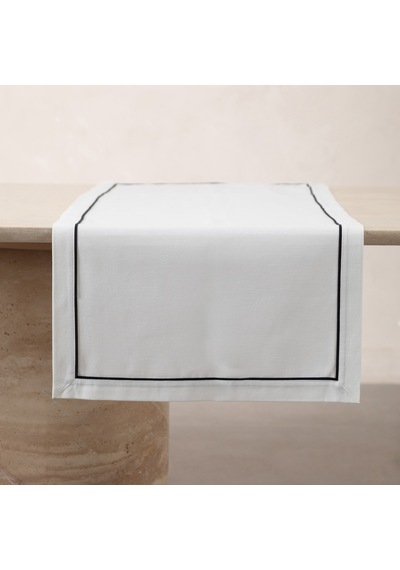 Mudo Home Buldan Keteni Runner Siyah Biyeli 50x130 Ekru