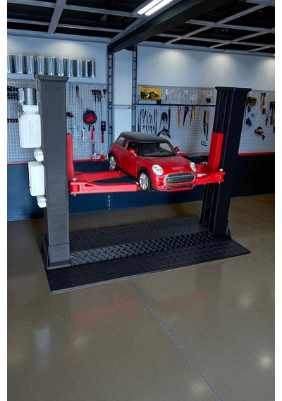 3d Baskı 1/18 Ölçekli Maket Araç Lift Ayarlanabilir Profesyonel Diorama Aksesuarı