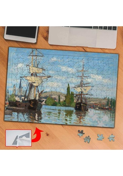 Sürülen Gemiler, Monet 240 Parça Puzzle Yapboz Tablo-397