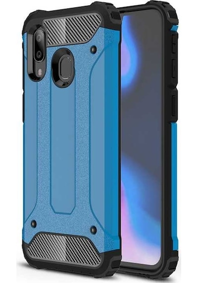 Kilifone - Xiaomi Uyumlu Redmi 7 - Kılıf Çift Katman Zırh Tank Crash Military Kapak - Mavi