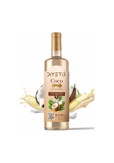 Diyetix Coco Mix -250 Ml Hindistan Cevizi Sirkesi Katkısız & Doğal Fermente Günlük Kullanım