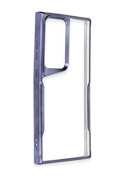 Samsung Uyumlu Galaxy S24 Ultra Kılıf Boyi Silikon Kapak - Lacivert